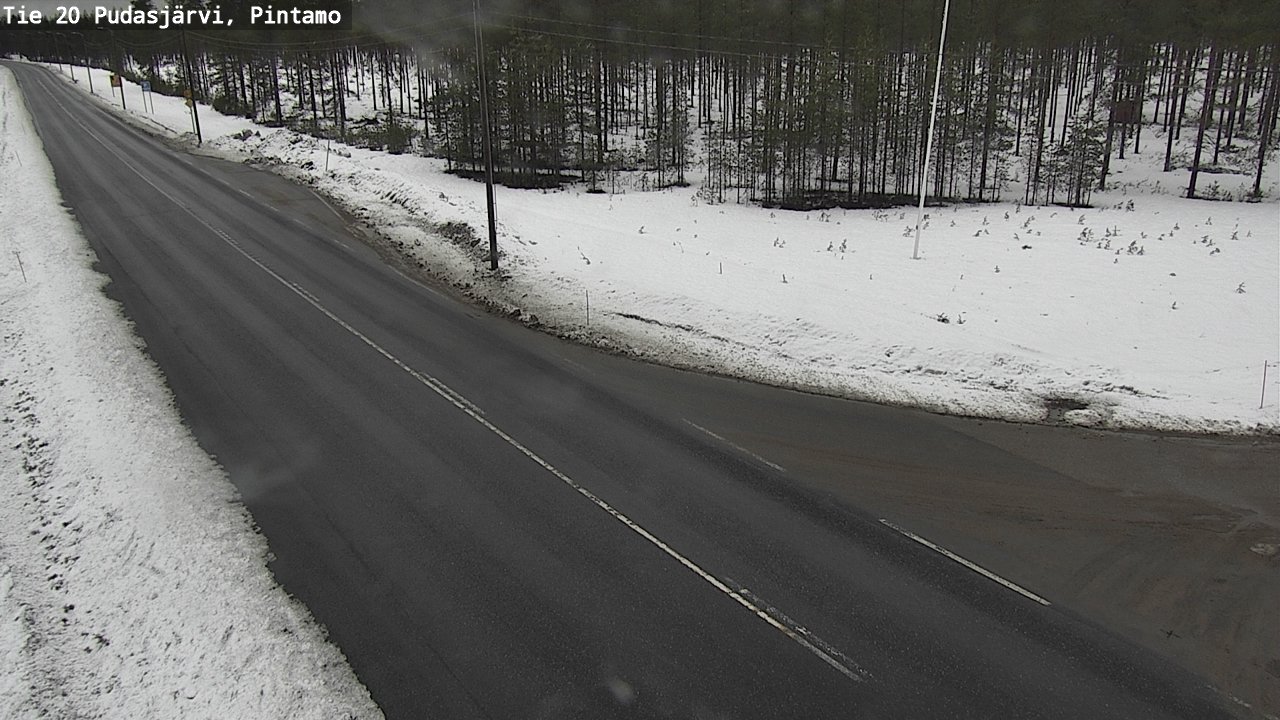 Kelikamerat Kuva Tie 20 Pudasjärvi, Pintamo, Pudasjärvi, Pohjois-Pohjanmaa