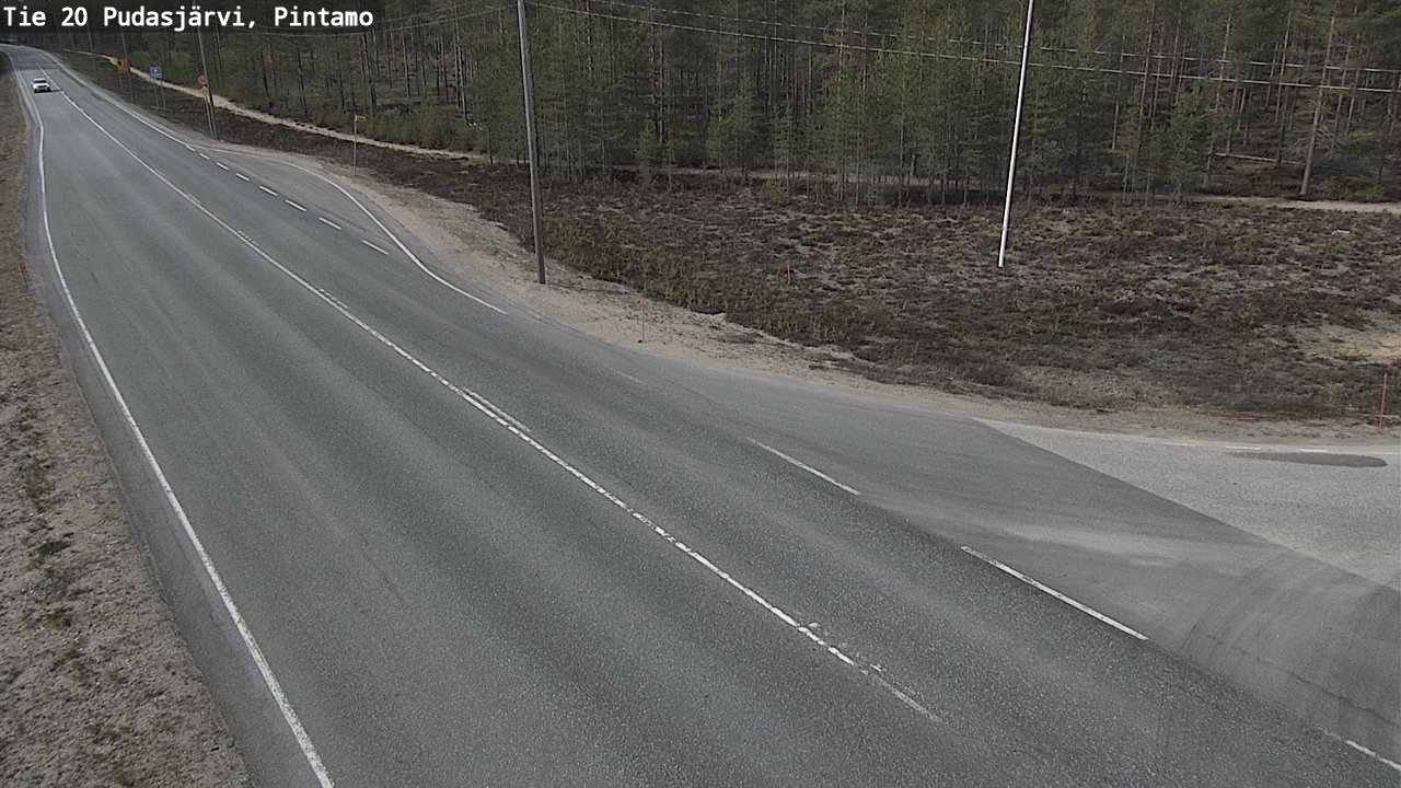 Kelikamerat Kuva Tie 20 Pudasjärvi, Pintamo, Pudasjärvi, Pohjois-Pohjanmaa
