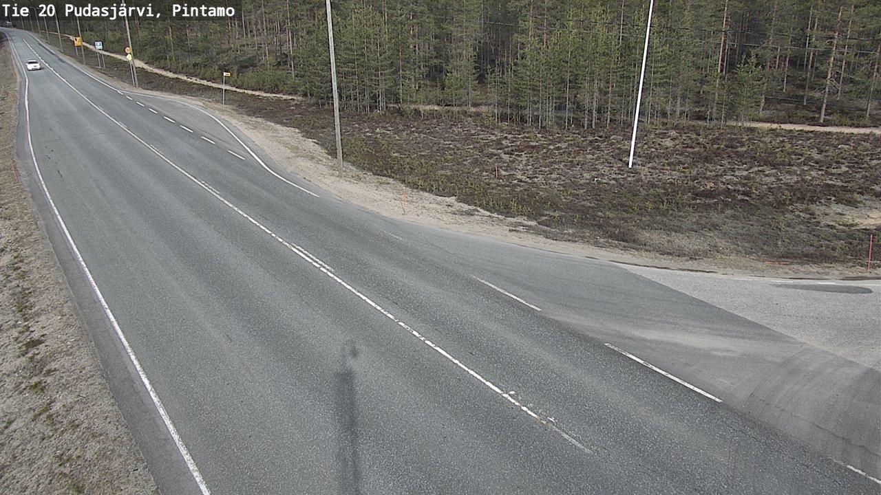 Kelikamerat Kuva Tie 20 Pudasjärvi, Pintamo, Pudasjärvi, Pohjois-Pohjanmaa