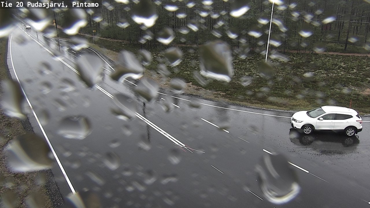Weather Camera Image Väg 20 Pudasjärvi, Pintamo, Pudasjärvi, Pohjois-Pohjanmaa