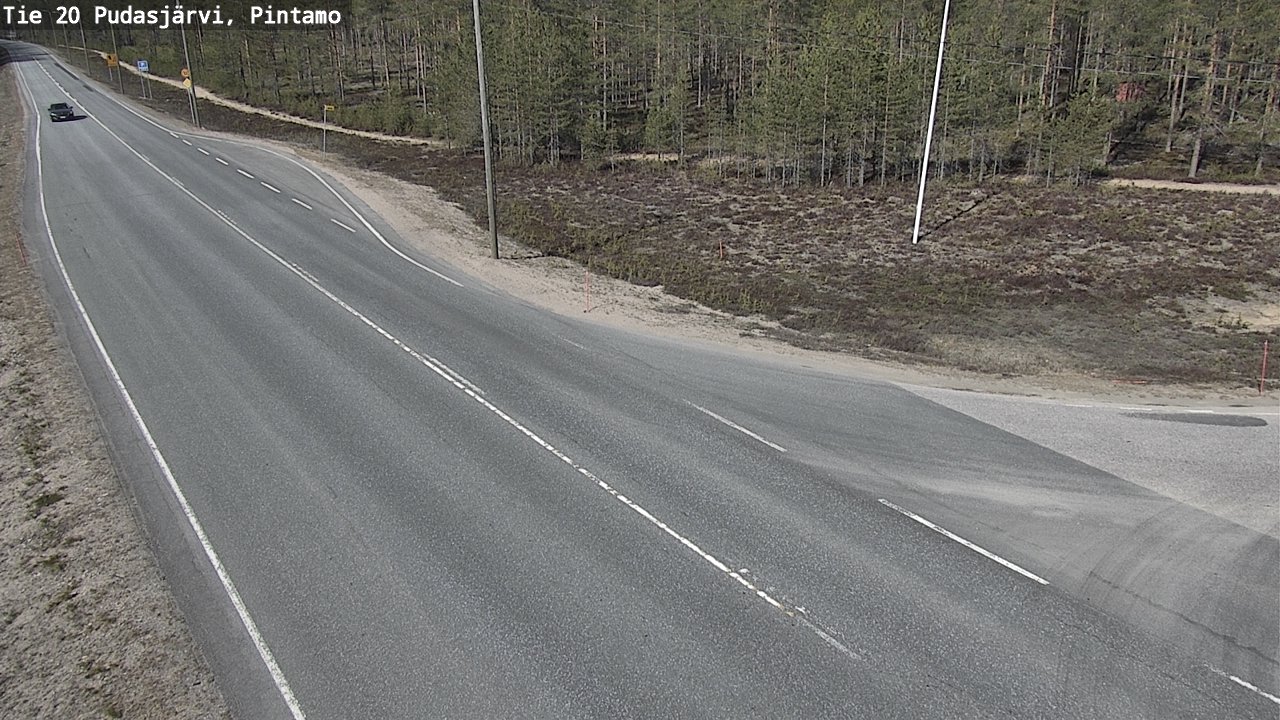 Kelikamerat Kuva Tie 20 Pudasjärvi, Pintamo, Pudasjärvi, Pohjois-Pohjanmaa