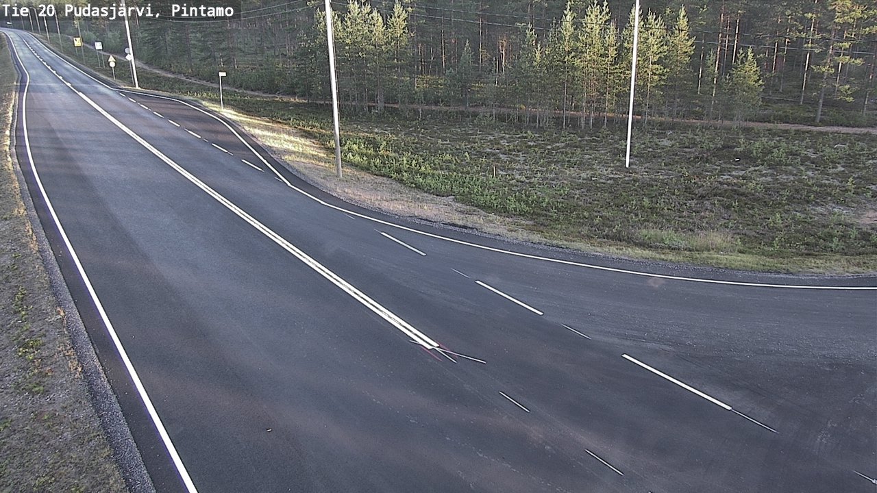 Kelikamerat Kuva Tie 20 Pudasjärvi, Pintamo, Pudasjärvi, Pohjois-Pohjanmaa