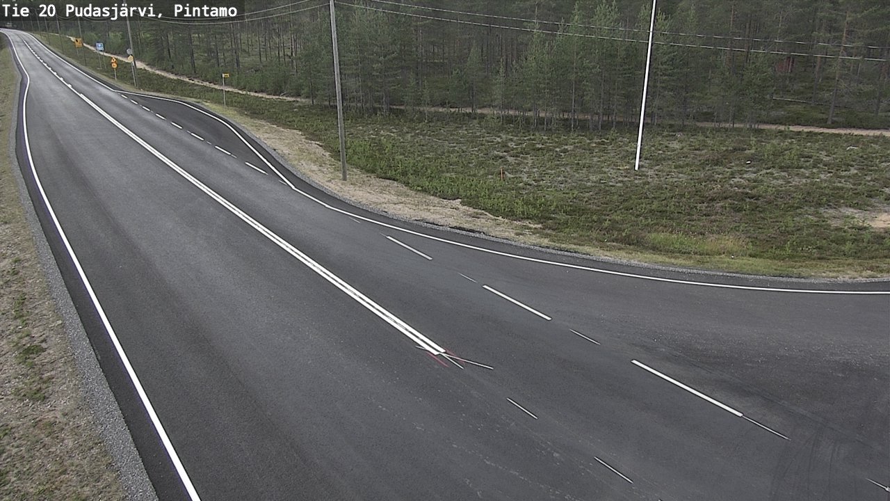 Kelikamerat Kuva Tie 20 Pudasjärvi, Pintamo, Pudasjärvi, Pohjois-Pohjanmaa
