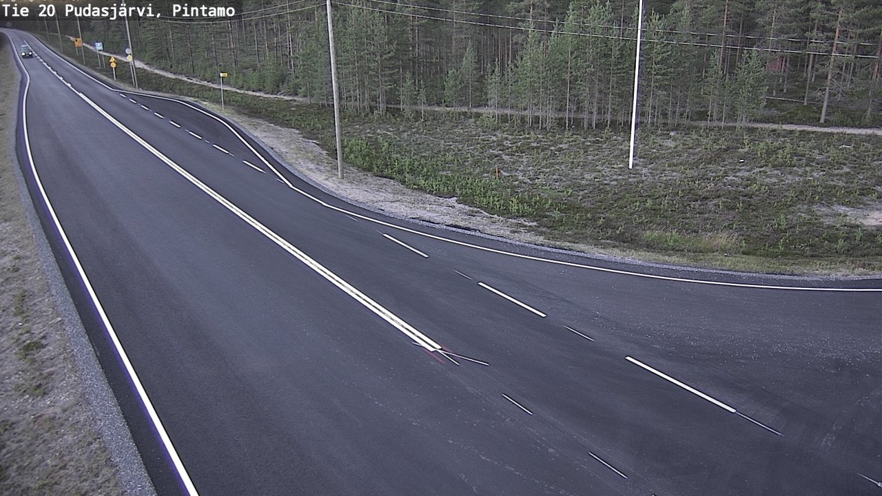 Kelikamerat Kuva Tie 20 Pudasjärvi, Pintamo, Pudasjärvi, Pohjois-Pohjanmaa