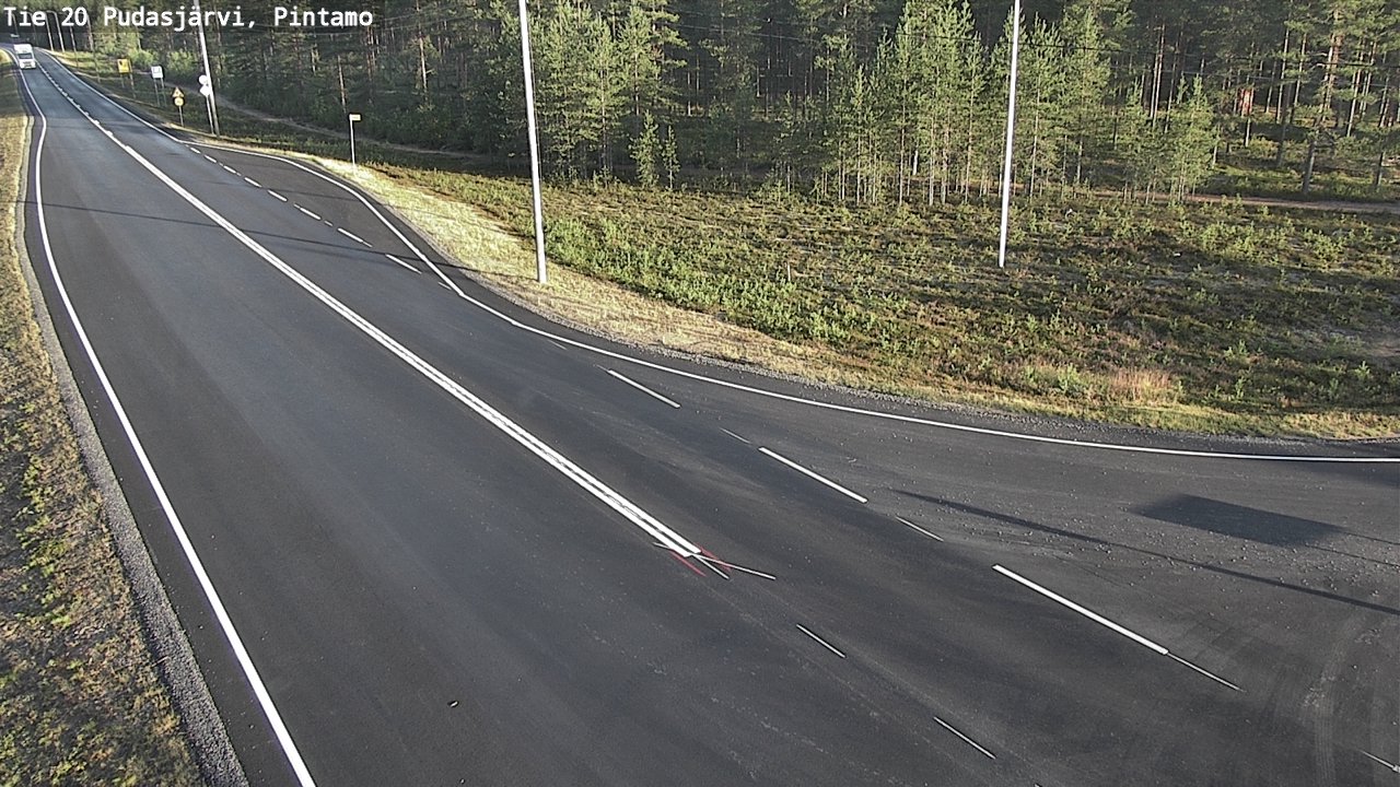 Kelikamerat Kuva Tie 20 Pudasjärvi, Pintamo, Pudasjärvi, Pohjois-Pohjanmaa