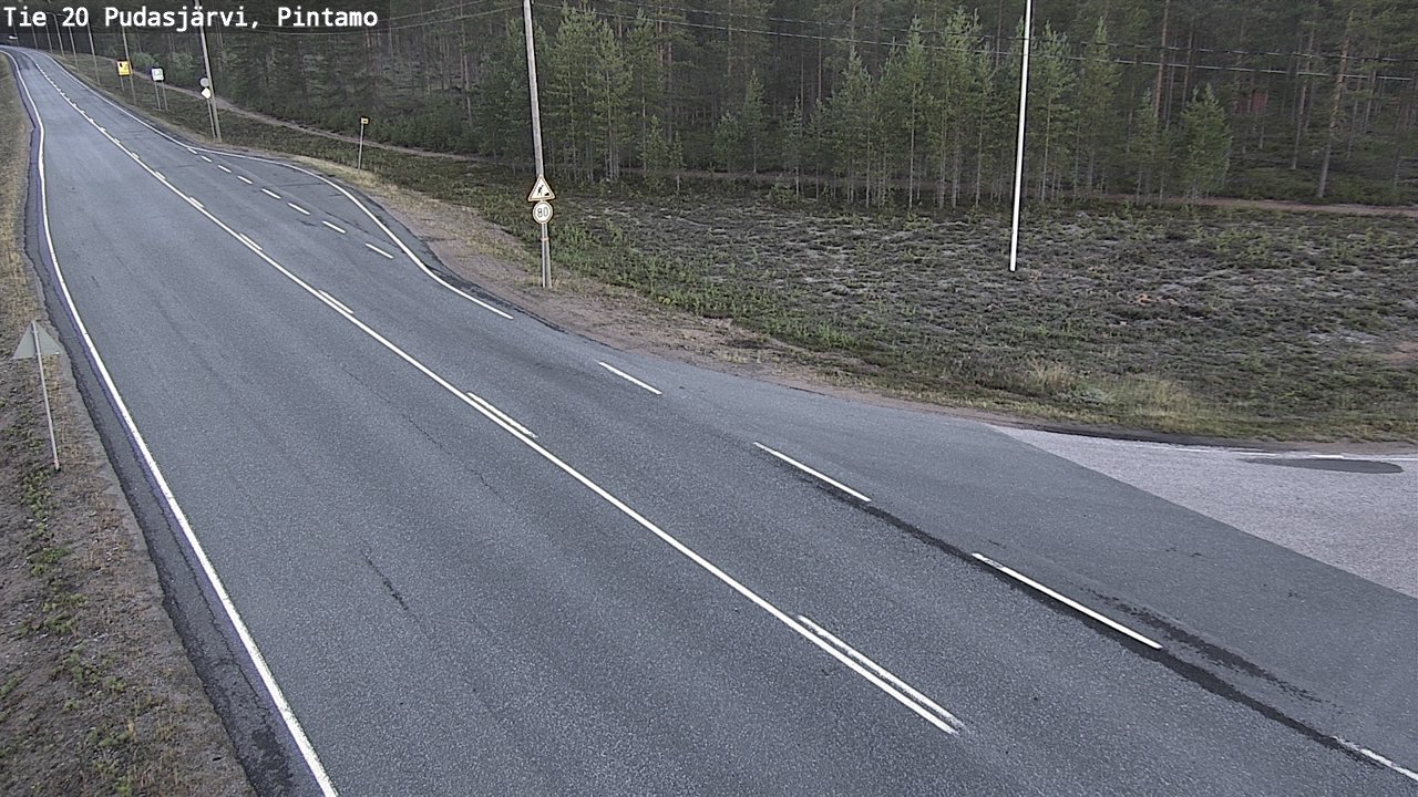 Kelikamerat Kuva Tie 20 Pudasjärvi, Pintamo, Pudasjärvi, Pohjois-Pohjanmaa