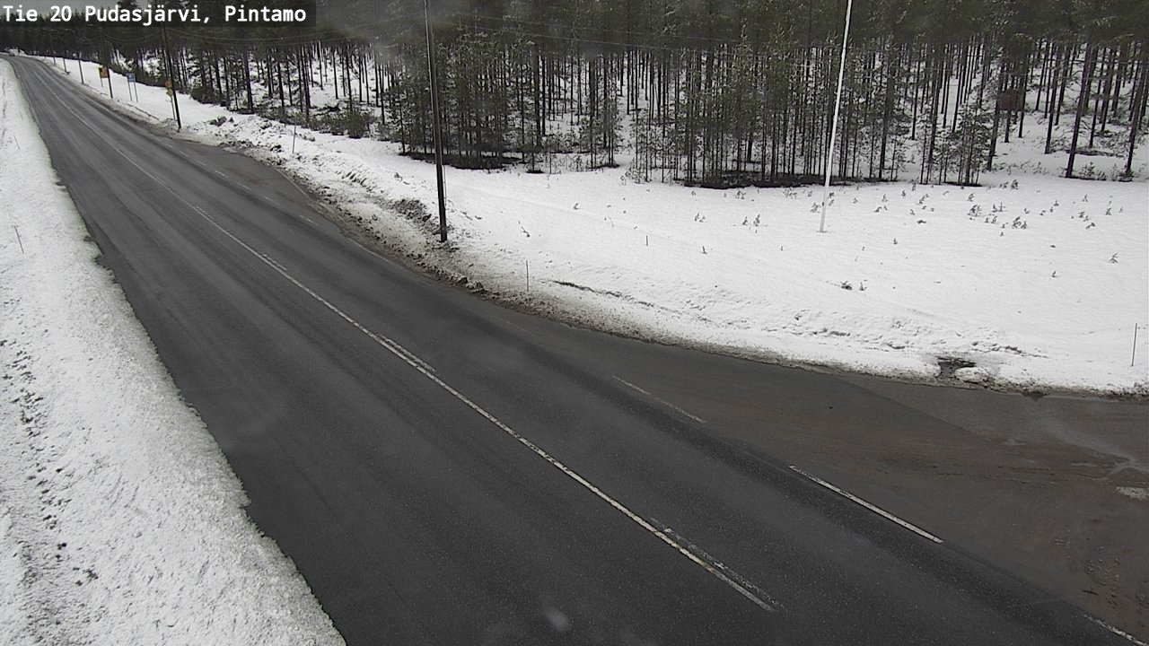 Kelikamerat Kuva Tie 20 Pudasjärvi, Pintamo, Pudasjärvi, Pohjois-Pohjanmaa