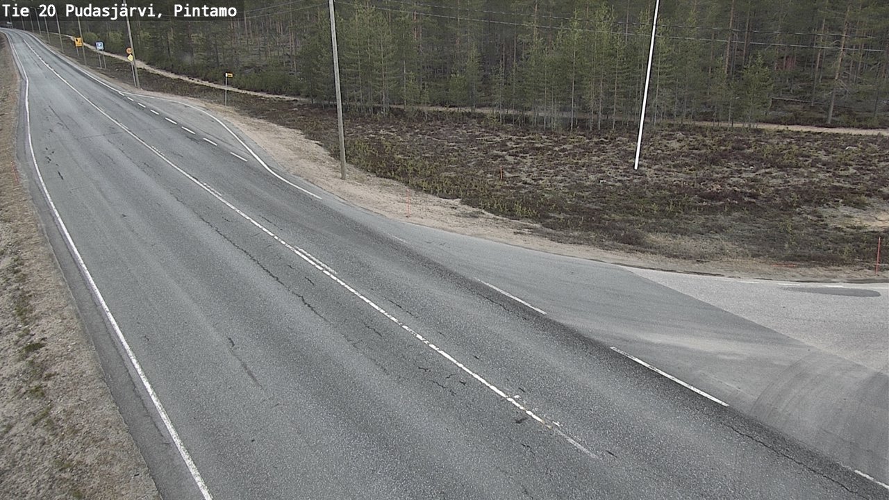 Kelikamerat Kuva Tie 20 Pudasjärvi, Pintamo, Pudasjärvi, Pohjois-Pohjanmaa