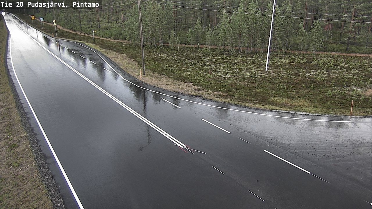 Kelikamerat Kuva Tie 20 Pudasjärvi, Pintamo, Pudasjärvi, Pohjois-Pohjanmaa