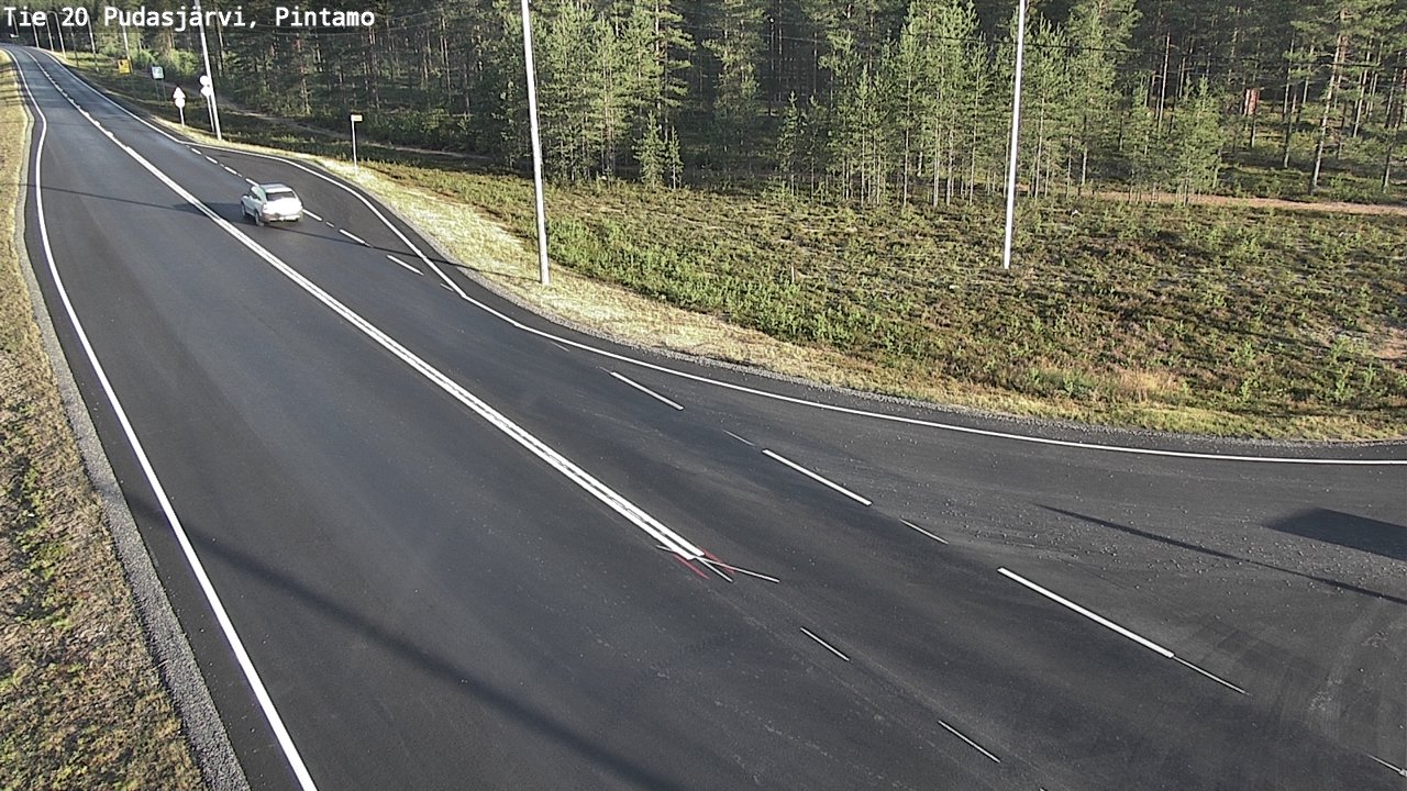 Kelikamerat Kuva Tie 20 Pudasjärvi, Pintamo, Pudasjärvi, Pohjois-Pohjanmaa
