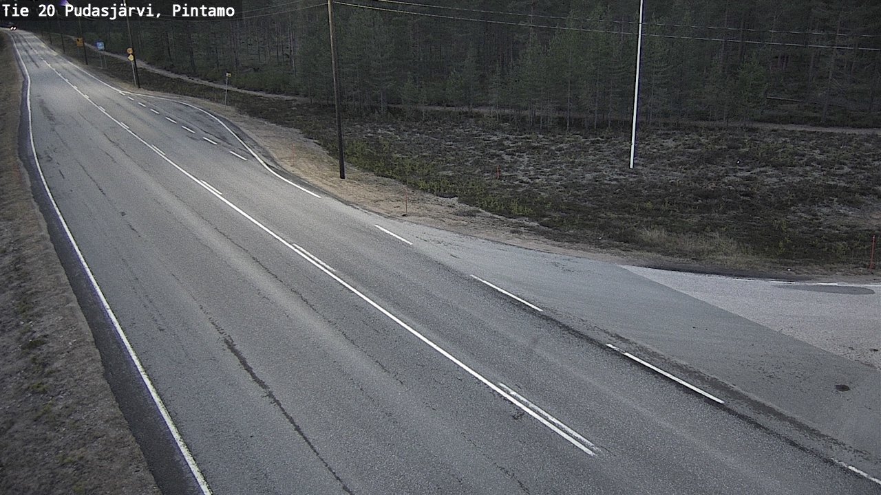 Kelikamerat Kuva Tie 20 Pudasjärvi, Pintamo, Pudasjärvi, Pohjois-Pohjanmaa