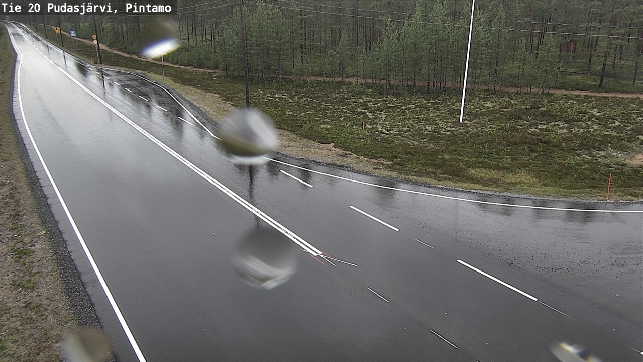 Weather Camera Image Väg 20 Pudasjärvi, Pintamo, Pudasjärvi, Pohjois-Pohjanmaa