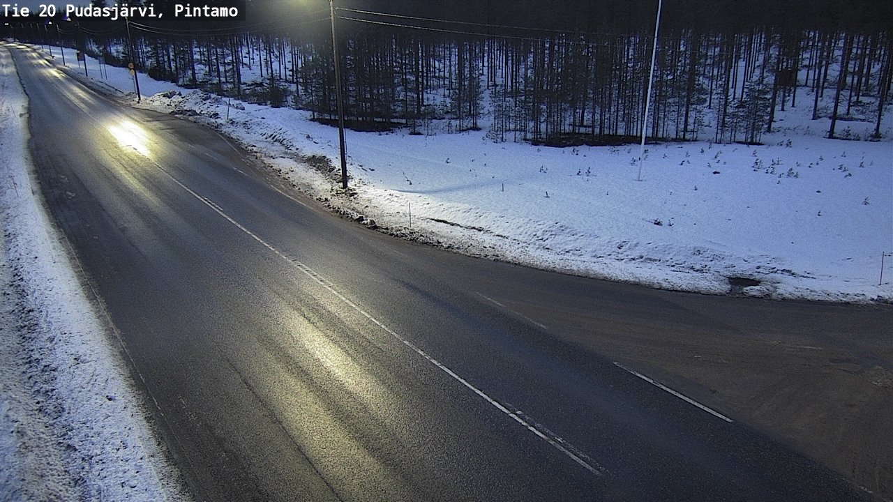 Kelikamerat Kuva Tie 20 Pudasjärvi, Pintamo, Pudasjärvi, Pohjois-Pohjanmaa