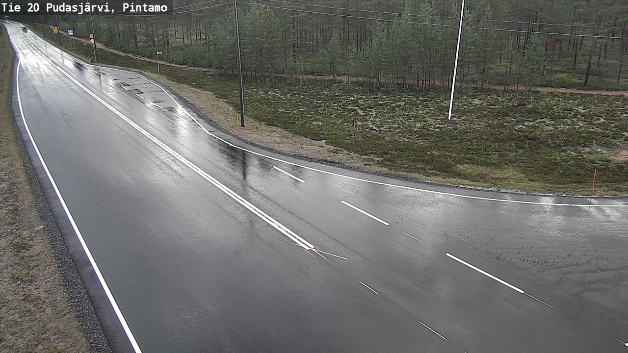 Kelikamerat Kuva Tie 20 Pudasjärvi, Pintamo, Pudasjärvi, Pohjois-Pohjanmaa