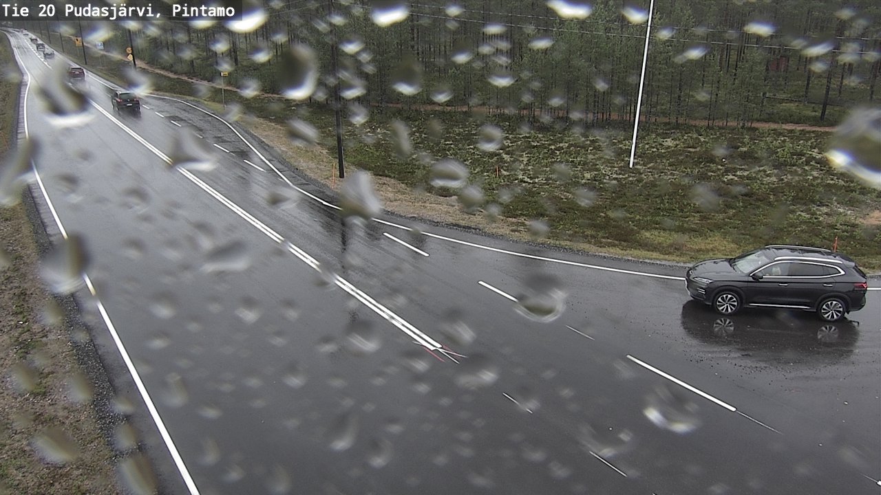 Weather Camera Image Väg 20 Pudasjärvi, Pintamo, Pudasjärvi, Pohjois-Pohjanmaa