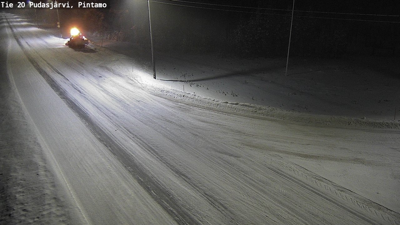 Weather Camera Image Väg 20 Pudasjärvi, Pintamo, Pudasjärvi, Pohjois-Pohjanmaa