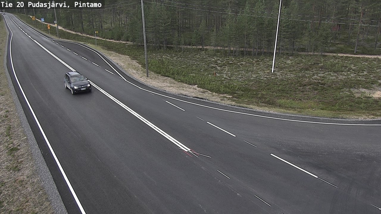 Kelikamerat Kuva Tie 20 Pudasjärvi, Pintamo, Pudasjärvi, Pohjois-Pohjanmaa