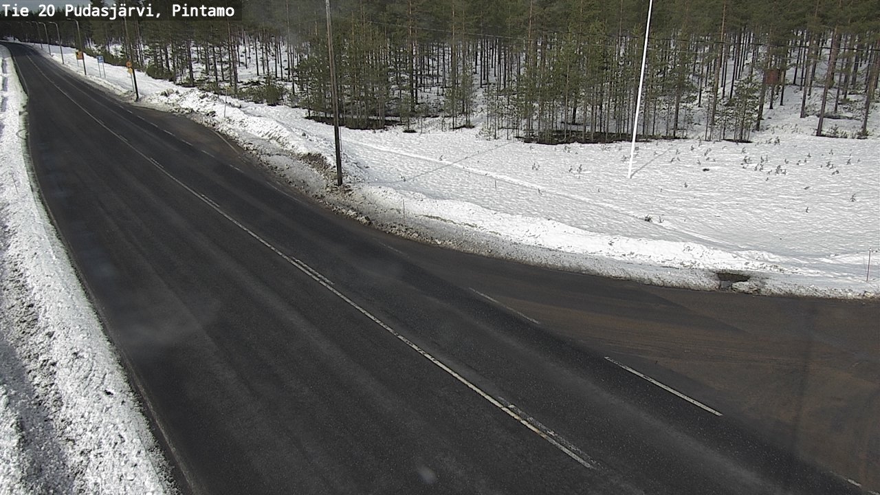 Kelikamerat Kuva Tie 20 Pudasjärvi, Pintamo, Pudasjärvi, Pohjois-Pohjanmaa