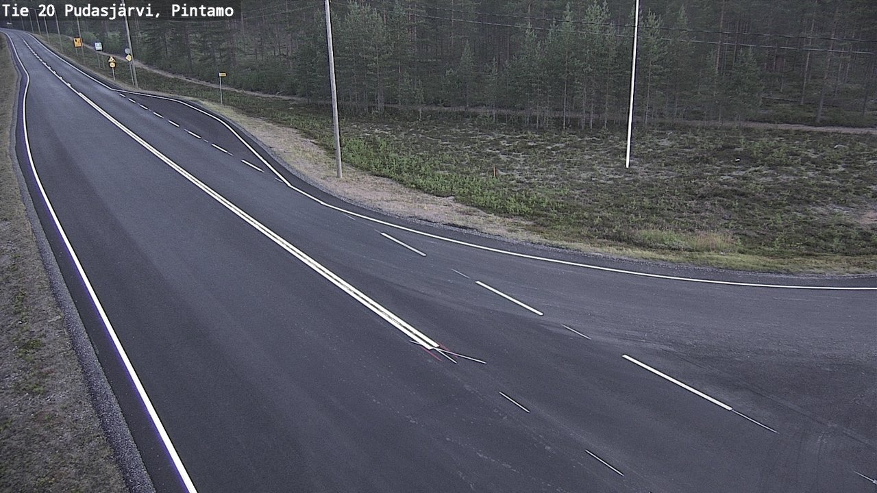 Kelikamerat Kuva Tie 20 Pudasjärvi, Pintamo, Pudasjärvi, Pohjois-Pohjanmaa