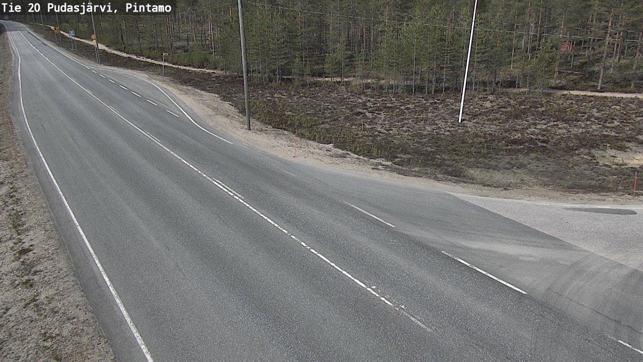 Kelikamerat Kuva Tie 20 Pudasjärvi, Pintamo, Pudasjärvi, Pohjois-Pohjanmaa
