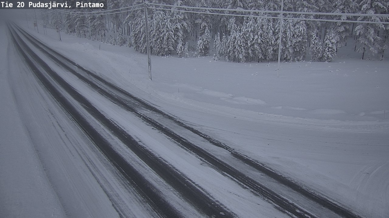 Kelikamerat Kuva Tie 20 Pudasjärvi, Pintamo, Pudasjärvi, Pohjois-Pohjanmaa