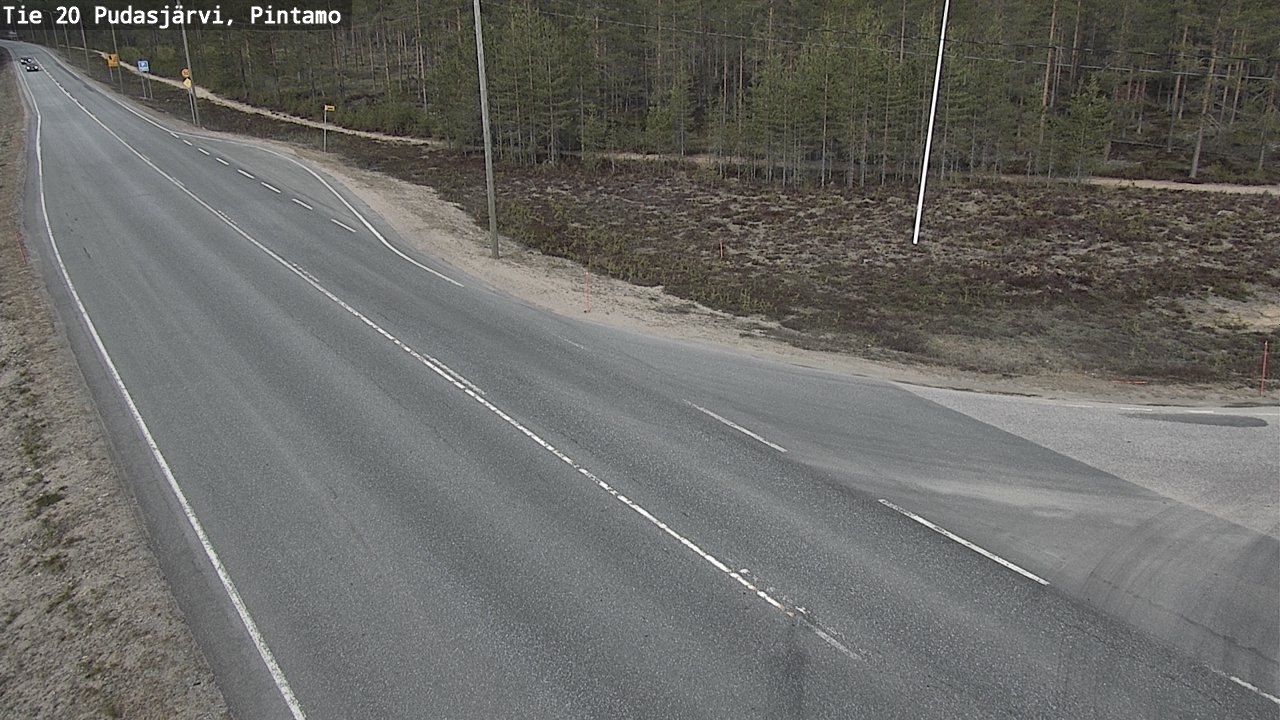 Kelikamerat Kuva Tie 20 Pudasjärvi, Pintamo, Pudasjärvi, Pohjois-Pohjanmaa