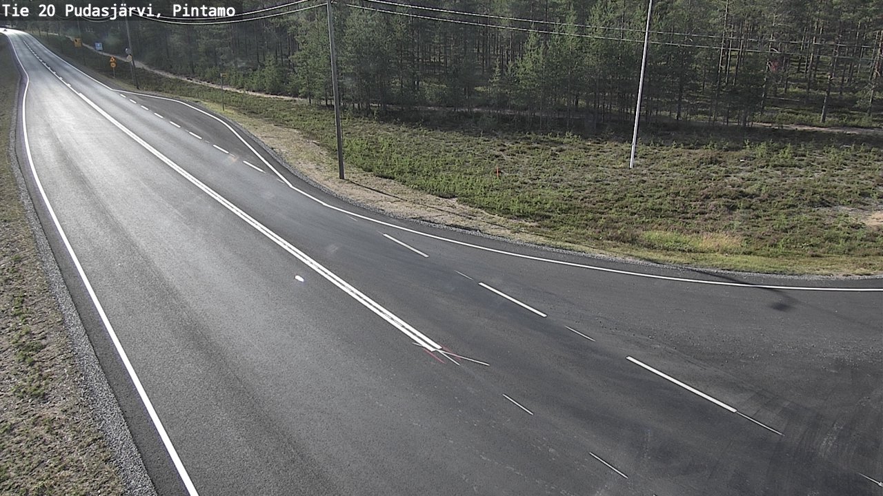 Kelikamerat Kuva Tie 20 Pudasjärvi, Pintamo, Pudasjärvi, Pohjois-Pohjanmaa
