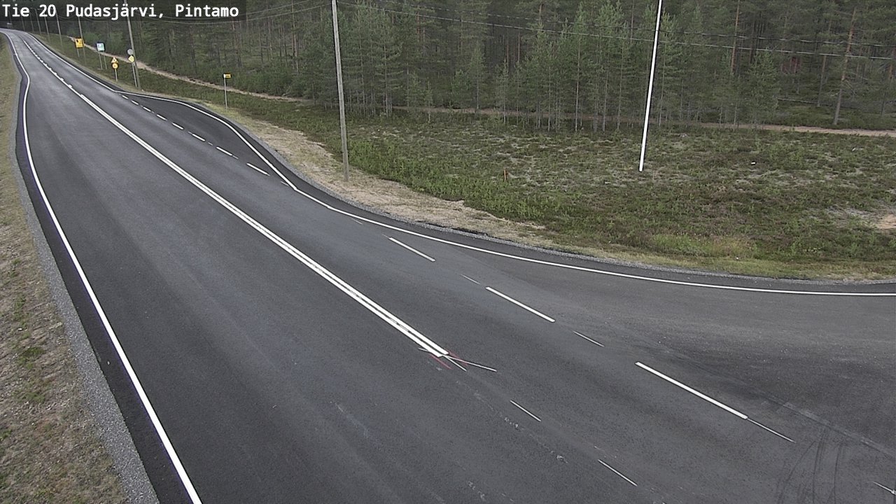 Kelikamerat Kuva Tie 20 Pudasjärvi, Pintamo, Pudasjärvi, Pohjois-Pohjanmaa