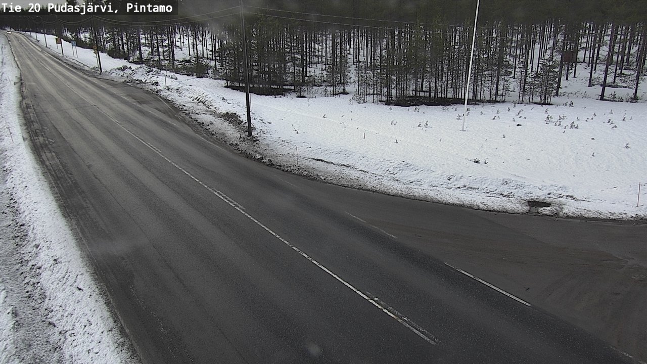 Kelikamerat Kuva Tie 20 Pudasjärvi, Pintamo, Pudasjärvi, Pohjois-Pohjanmaa