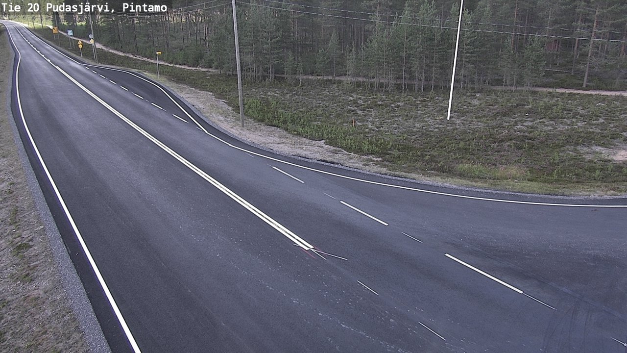 Kelikamerat Kuva Tie 20 Pudasjärvi, Pintamo, Pudasjärvi, Pohjois-Pohjanmaa