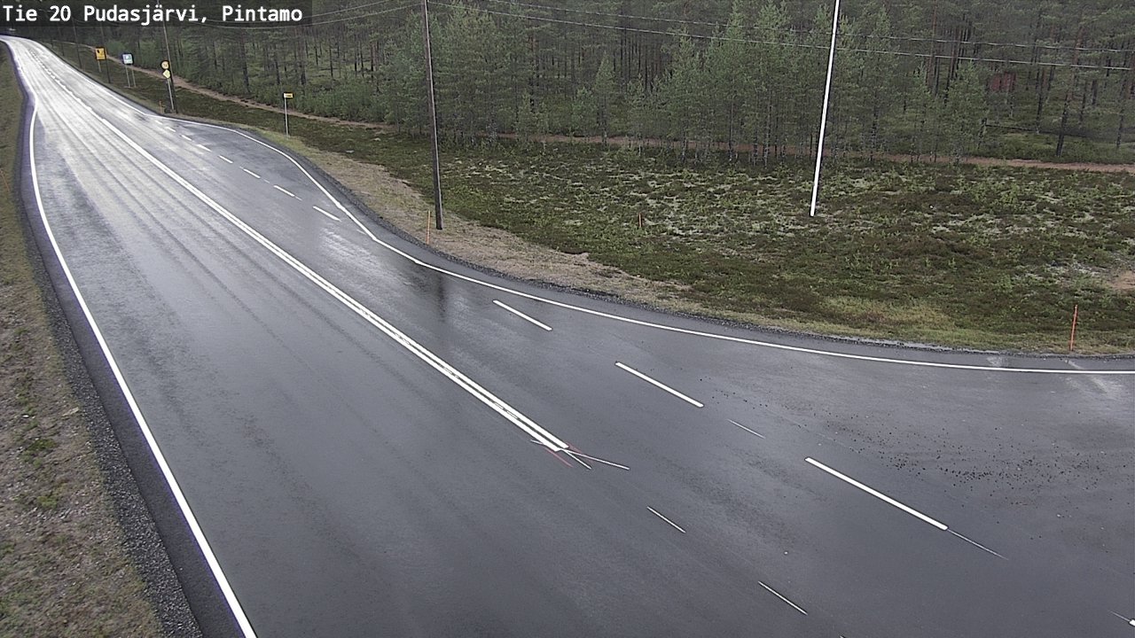 Kelikamerat Kuva Tie 20 Pudasjärvi, Pintamo, Pudasjärvi, Pohjois-Pohjanmaa
