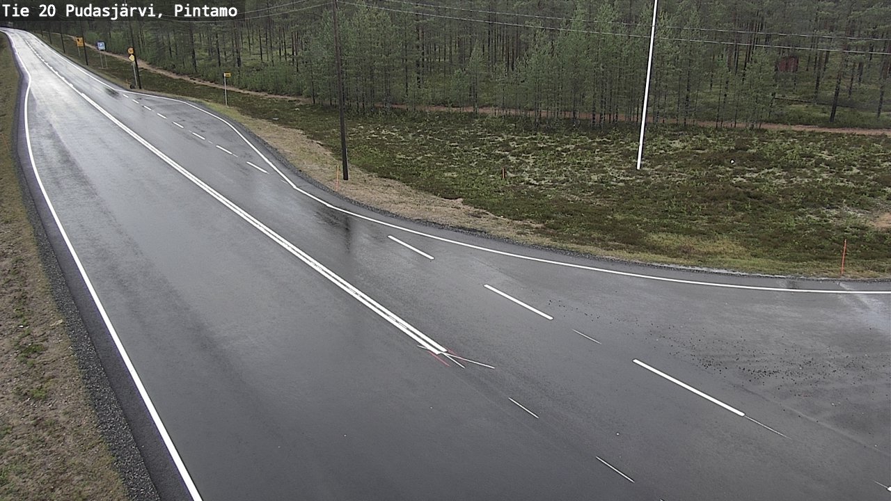 Kelikamerat Kuva Tie 20 Pudasjärvi, Pintamo, Pudasjärvi, Pohjois-Pohjanmaa