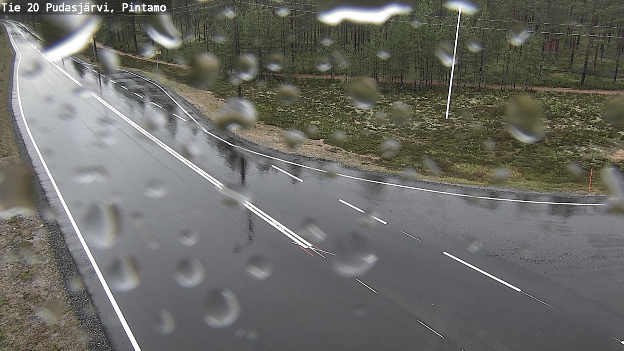 Weather Camera Image Väg 20 Pudasjärvi, Pintamo, Pudasjärvi, Pohjois-Pohjanmaa