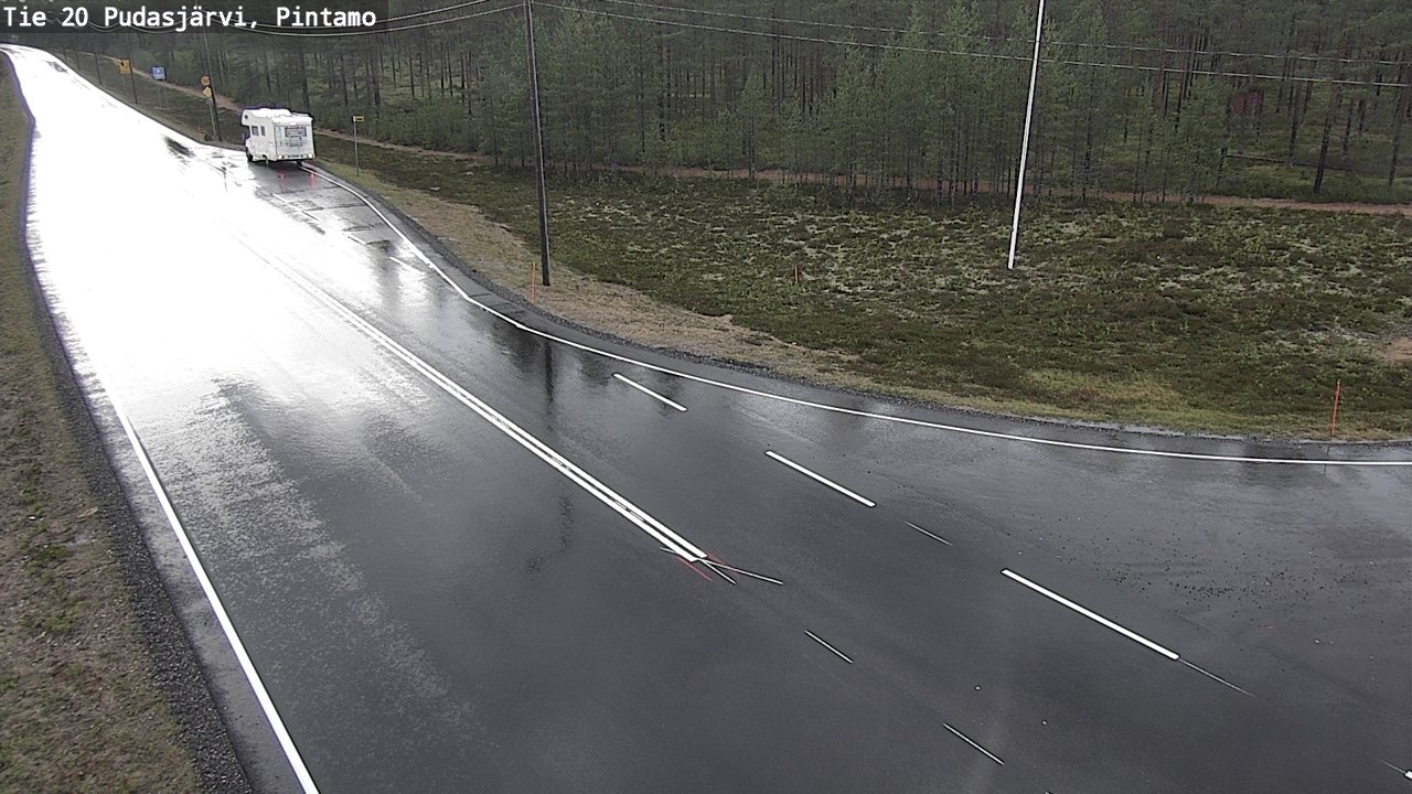 Kelikamerat Kuva Tie 20 Pudasjärvi, Pintamo, Pudasjärvi, Pohjois-Pohjanmaa