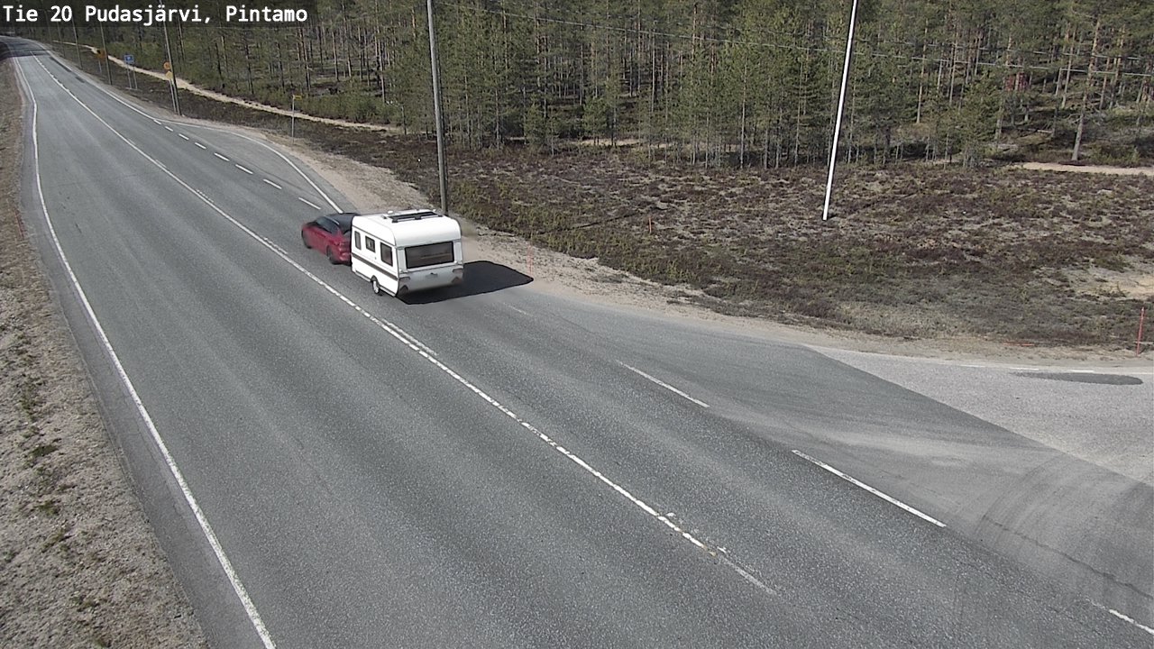 Kelikamerat Kuva Tie 20 Pudasjärvi, Pintamo, Pudasjärvi, Pohjois-Pohjanmaa