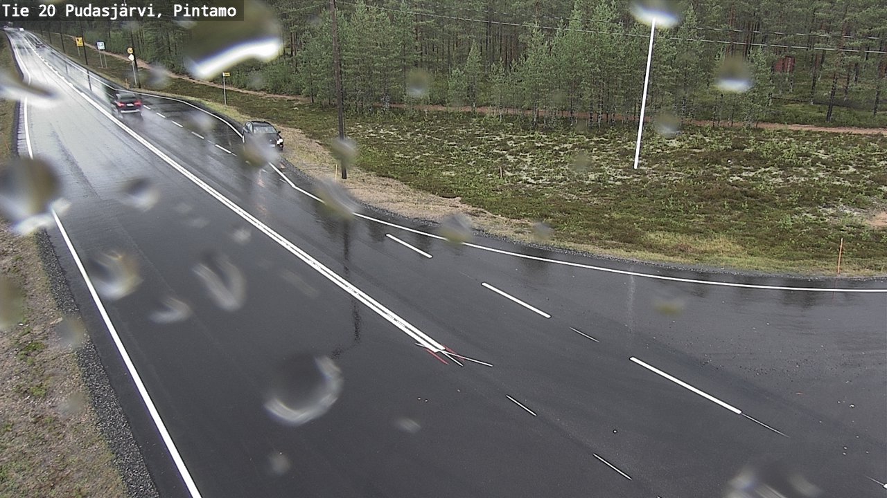 Weather Camera Image Väg 20 Pudasjärvi, Pintamo, Pudasjärvi, Pohjois-Pohjanmaa