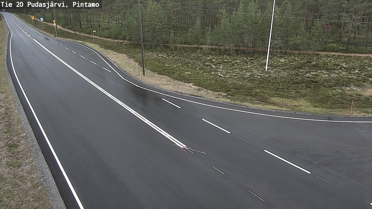 Kelikamerat Kuva Tie 20 Pudasjärvi, Pintamo, Pudasjärvi, Pohjois-Pohjanmaa