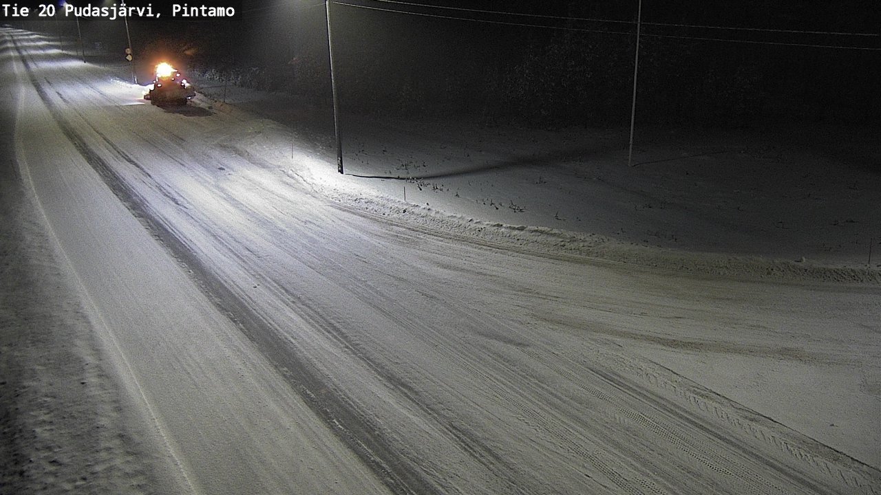 Weather Camera Image Väg 20 Pudasjärvi, Pintamo, Pudasjärvi, Pohjois-Pohjanmaa
