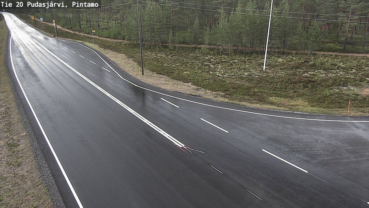 Kelikamerat Kuva Tie 20 Pudasjärvi, Pintamo, Pudasjärvi, Pohjois-Pohjanmaa
