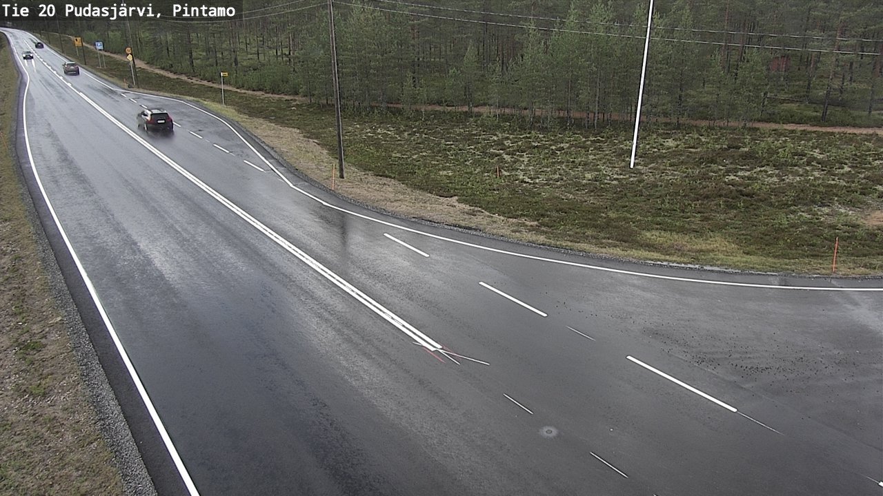 Kelikamerat Kuva Tie 20 Pudasjärvi, Pintamo, Pudasjärvi, Pohjois-Pohjanmaa