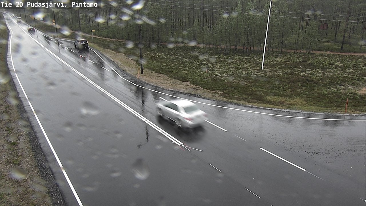 Weather Camera Image Väg 20 Pudasjärvi, Pintamo, Pudasjärvi, Pohjois-Pohjanmaa