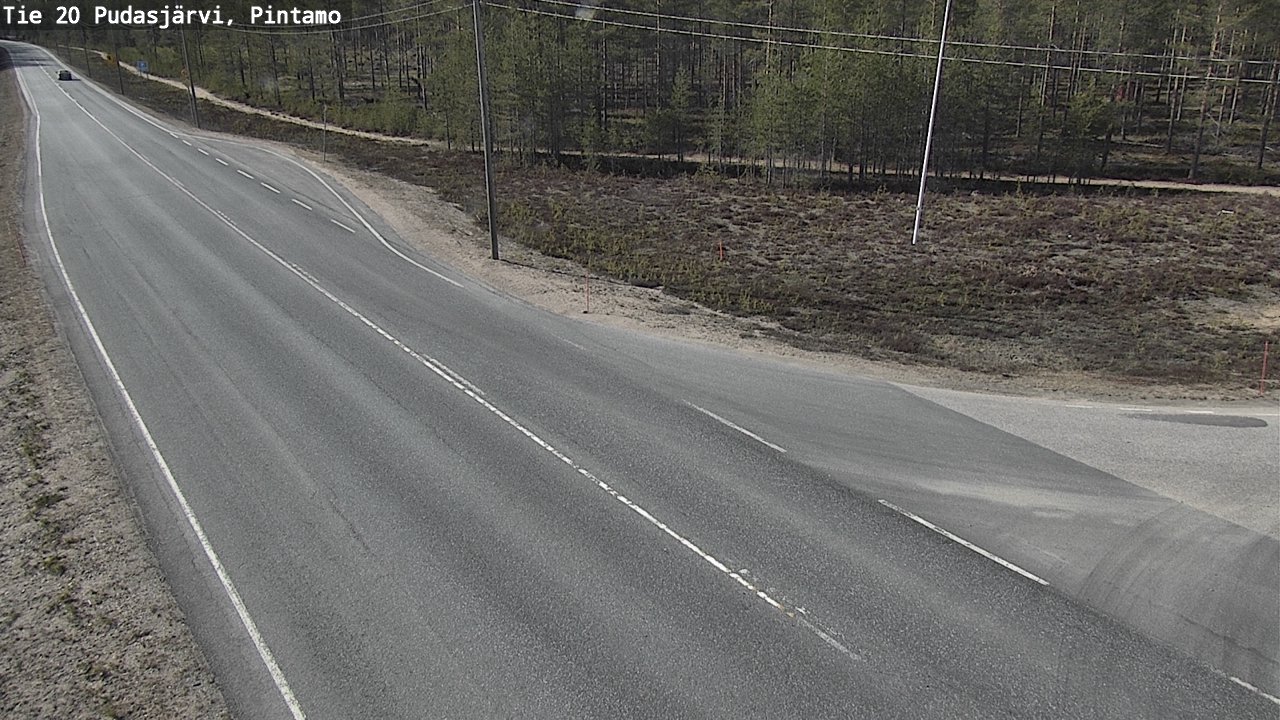 Kelikamerat Kuva Tie 20 Pudasjärvi, Pintamo, Pudasjärvi, Pohjois-Pohjanmaa