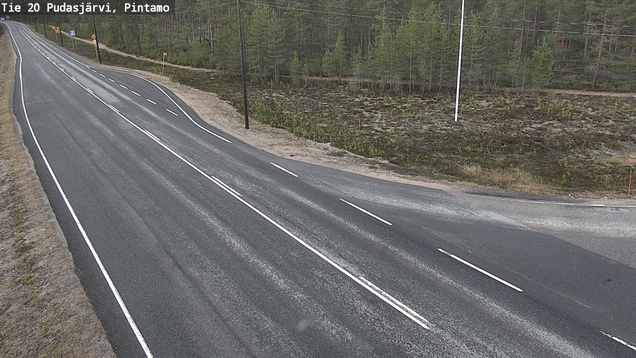 Kelikamerat Kuva Tie 20 Pudasjärvi, Pintamo, Pudasjärvi, Pohjois-Pohjanmaa