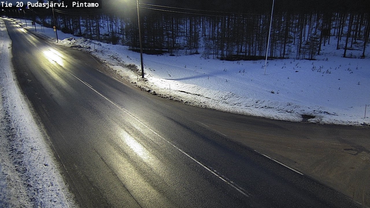 Kelikamerat Kuva Tie 20 Pudasjärvi, Pintamo, Pudasjärvi, Pohjois-Pohjanmaa