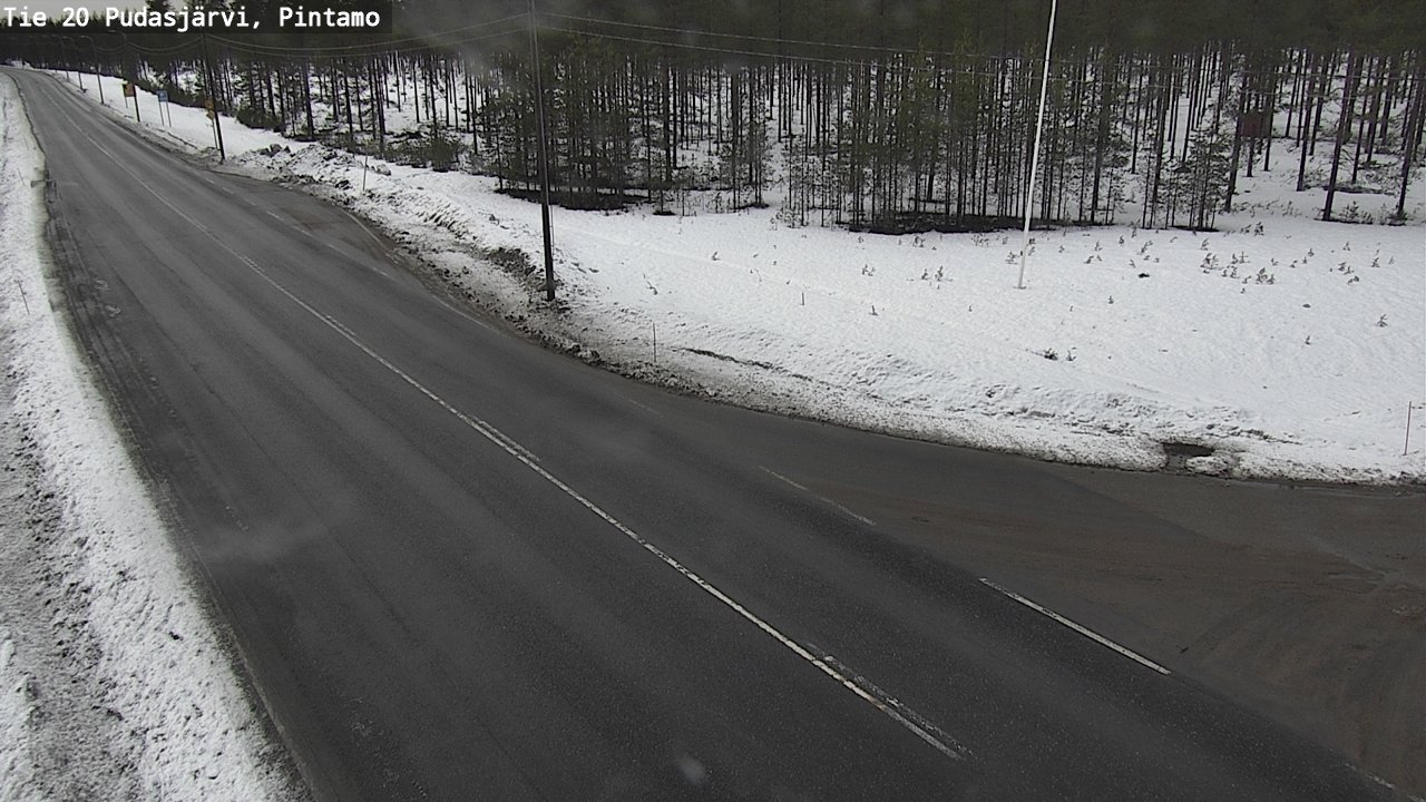 Kelikamerat Kuva Tie 20 Pudasjärvi, Pintamo, Pudasjärvi, Pohjois-Pohjanmaa