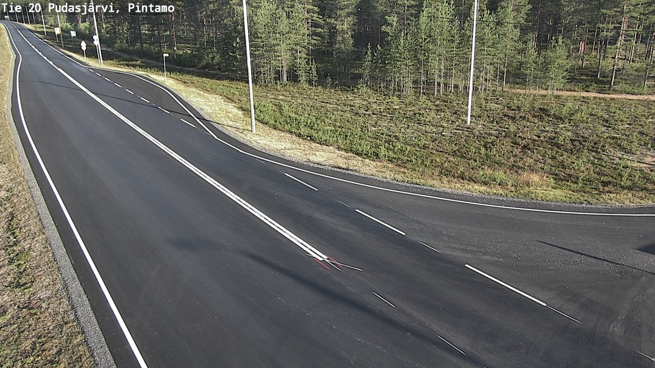 Kelikamerat Kuva Tie 20 Pudasjärvi, Pintamo, Pudasjärvi, Pohjois-Pohjanmaa