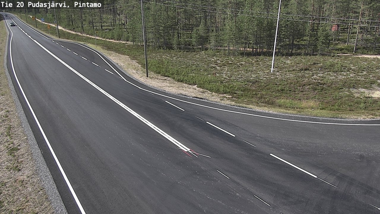 Kelikamerat Kuva Tie 20 Pudasjärvi, Pintamo, Pudasjärvi, Pohjois-Pohjanmaa