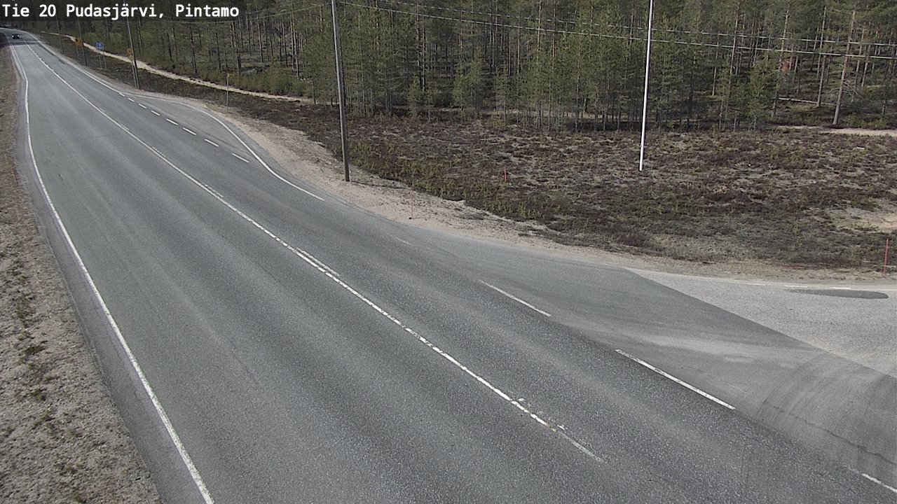 Kelikamerat Kuva Tie 20 Pudasjärvi, Pintamo, Pudasjärvi, Pohjois-Pohjanmaa