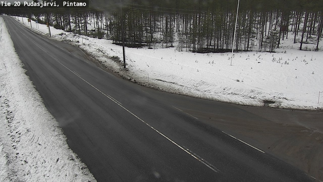 Kelikamerat Kuva Tie 20 Pudasjärvi, Pintamo, Pudasjärvi, Pohjois-Pohjanmaa