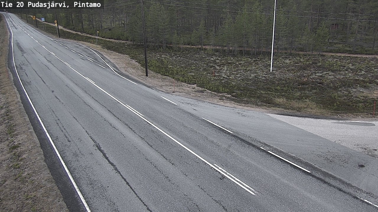 Kelikamerat Kuva Tie 20 Pudasjärvi, Pintamo, Pudasjärvi, Pohjois-Pohjanmaa